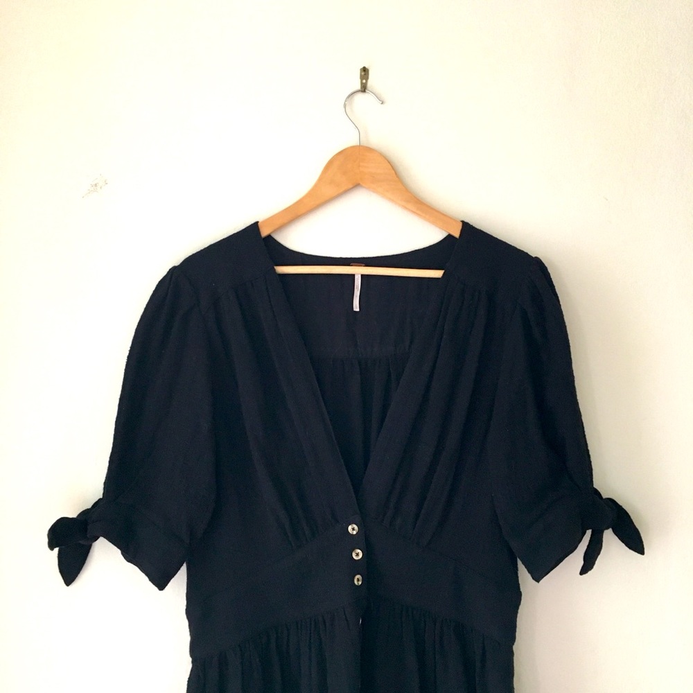 Free People Black maxi dress